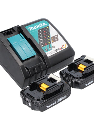 Makita DHR 171 RAX3 marteau perforateur sans fil 18 V 1,2 joule SDS Plus sans balais + 2 batteries 2,0 Ah + chargeur + set de 65 pièces + mallette