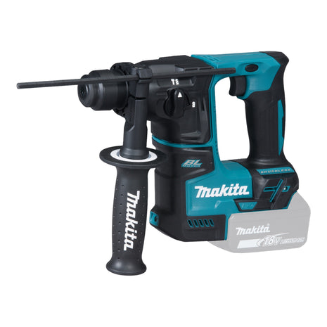 Makita DHR 171 RAX3 marteau perforateur sans fil 18 V 1,2 joule SDS Plus sans balais + 2 batteries 2,0 Ah + chargeur + set de 65 pièces + mallette