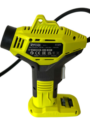 RYOBI R18PI-115 Compressore manuale a batteria 18 V 10,3 bar + 1x batteria 1,5 Ah + caricatore