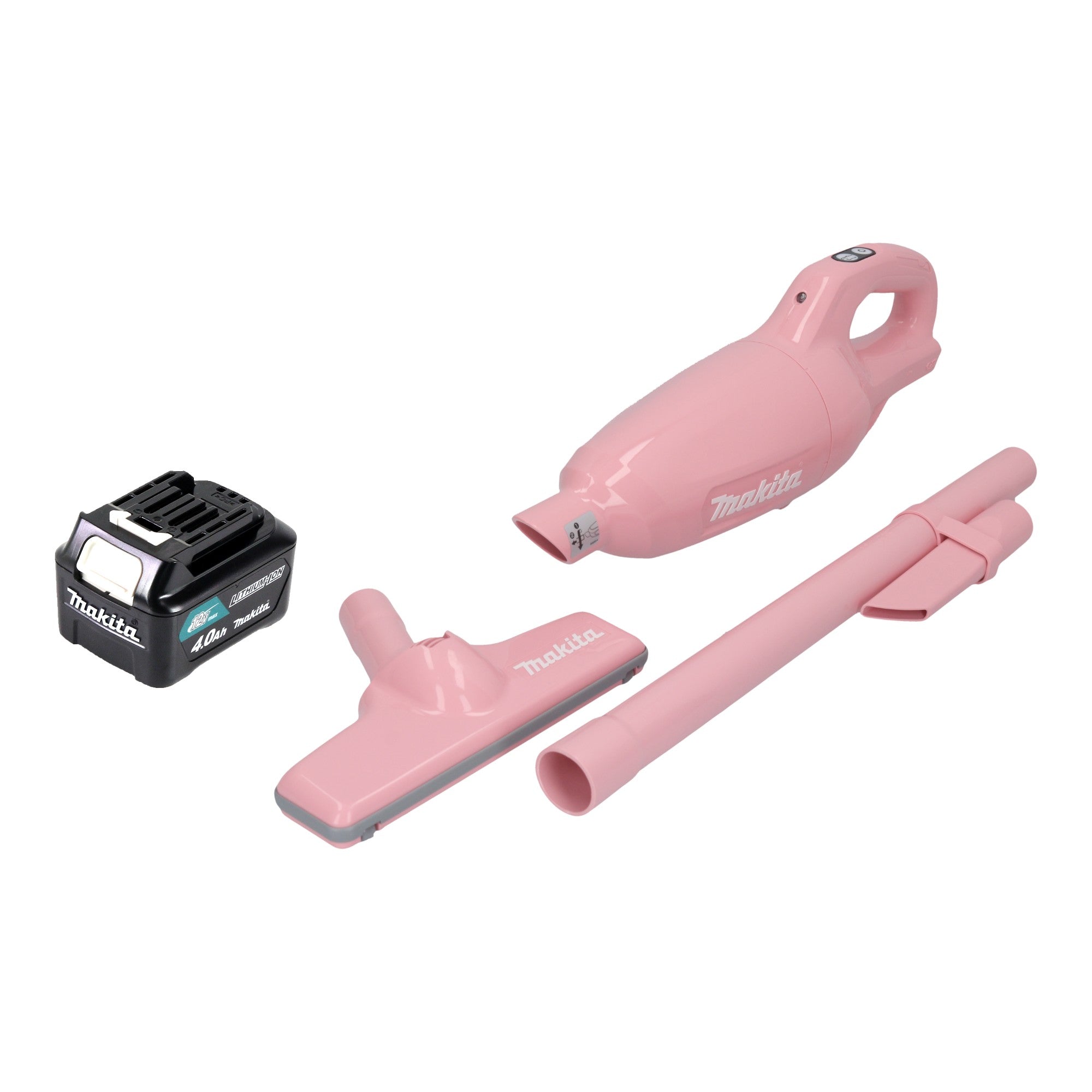 Makita CL 108 FDM1P Akku Staubsauger 12 V max 0 6 L pink 1x Akku 4 0 Ah ohne Ladegeraet 0 - toolbrothers