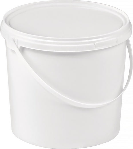 Seau ( 9000450005 ) 5 l plastique, qualité alimentaire blanc Ø 188 mm hauteur 214 mm