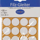Deslizadores de fieltro ( 3000271014 ) 22 mm autoadhesivos