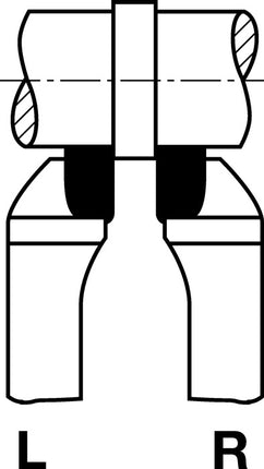 Ciseau à bois à rotation latérale Wilke DIN 4980 ISO6 ( 4118640202 ) 20 x 20 mm