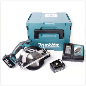 Sega circolare a batteria Makita DHS 630 RTJ 18 V 165 mm + 2x batteria 5,0 Ah + caricabatterie + Makpac