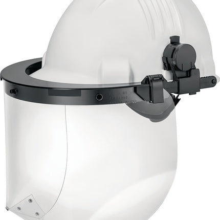 Uhlen plastic helmet holder GFKHH100 ( 4701030112 ) with plugs for Euroslot black EN 166