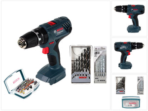 Bosch Professional GSB 18V-21 Akku Schlagbohrschrauber 18V 55Nm + 44-tlg. Bit- und Bohrer-Set - ohne Akku, ohne Ladegerät