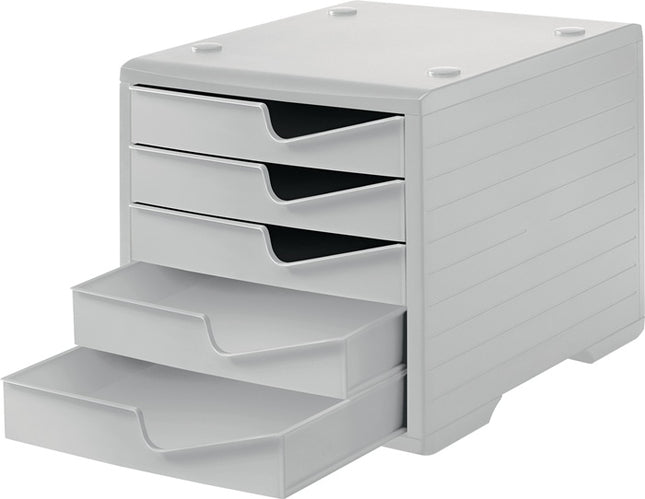 caja de almacenaje styro ( 9000493475 ) 5 cajones gris/gris
