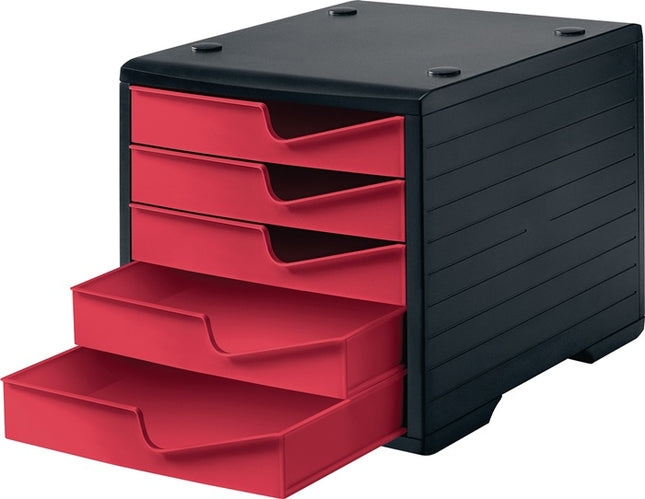 caja de almacenaje styro ( 9000493479 ) 5 cajones negro/arándano