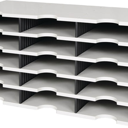 bandeja de clasificación styro Trio ( 9000493277 ) 15 compartimentos poliestireno gris/negro