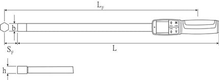 Stahlwille Drehwinkel-/Drehmomentschlüssel 714/20 ( 8000332366 ) 20 - 200 Nm