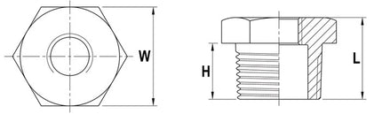 Reductor Springer ( 4500100114 ) NPS=1 1/2 ″ NPS2 1 1/4 ″ L 28 mm