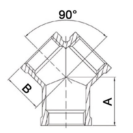 Springer Y-Stück EN 10226-1 ( 4000000078 ) NPS=3/4 ″