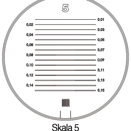 Lupa de pie suiza Tech-Line (4000851710) aumento 8x escala 1, 2, 3, 4, 5