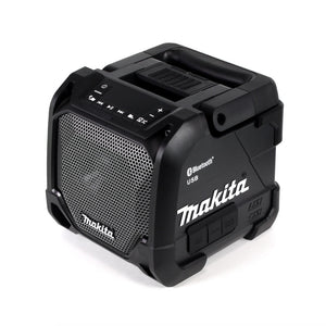 Makita DMR 202 B Akku Lautsprecher 12 - 18 V AUX Bluetooth schwarz Solo - ohne Akku, ohne Ladegerät