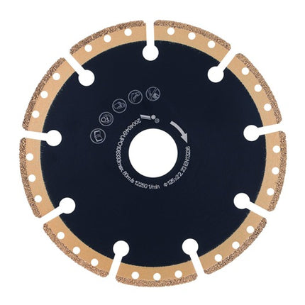 Disco de corte diamantado MC850 AkkuMAX ( 4000865528 ) Ø 125 mm taladro 22,23 mm amoladora angular ancho de segmento 37,6 mm