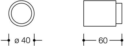 HEWI Odbojnik drzwiowy 611.60 ( 3000205911 ) Tworzywo sztuczne 99 czysta biel