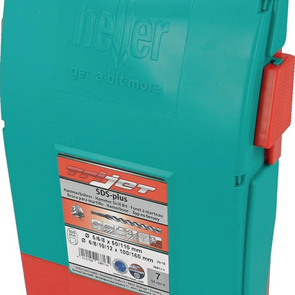 Juego de martillos perforadores Heller Trijet Ultimate ( 8000656713 ) 7 piezas SDS-plus