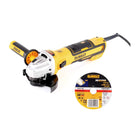 DeWalt DWE 4347-QS 1700 W Winkelschleifer 125 mm + 5x XR FlexVolt Extreme Trennscheiben Metall 125 x 1,1 mm - Toolbrothers