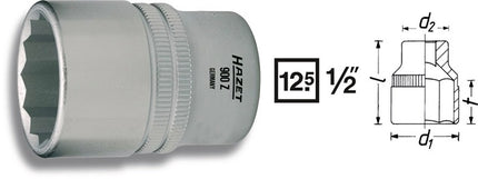 Toma Hazet 900Z ( 8000466655 ) 1/2 ″ 12 puntas longitud 38 mm