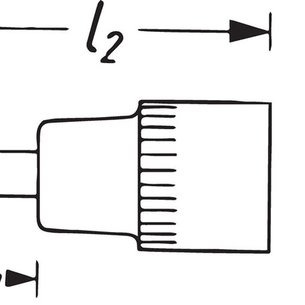 Presa Hazet 8801K ( 8000466485 ) 3/8 ″ esagono lunghezza 43,5 mm