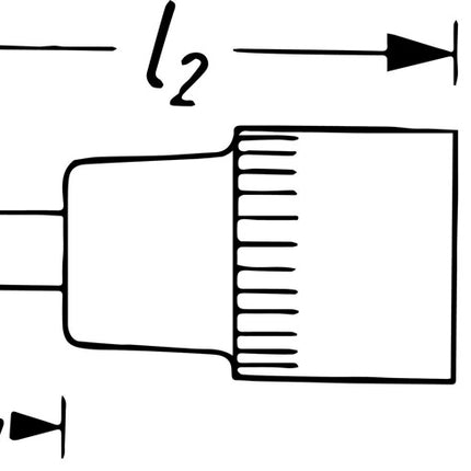 Presa Hazet 8801K ( 8000466485 ) 3/8 ″ esagono lunghezza 43,5 mm