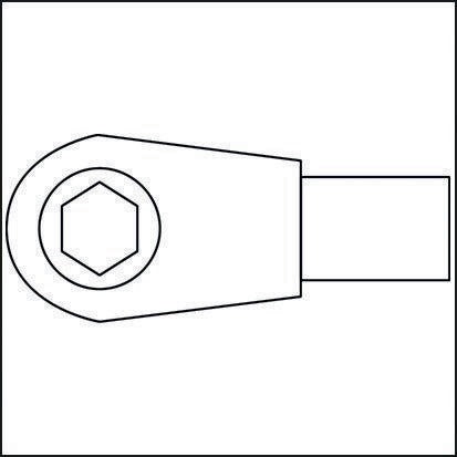 Cliquet réversible à emmanchement Hazet 6408 ( 8000463095 ) 9 x 12 mm 1/4 "
