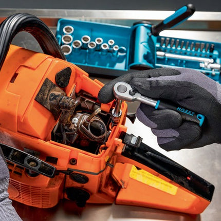 Set di chiavi a bussola Hazet 856-1HP ( 8000753595 ) 38 pezzi 1/4 ″ Numero di denti 90 esagono