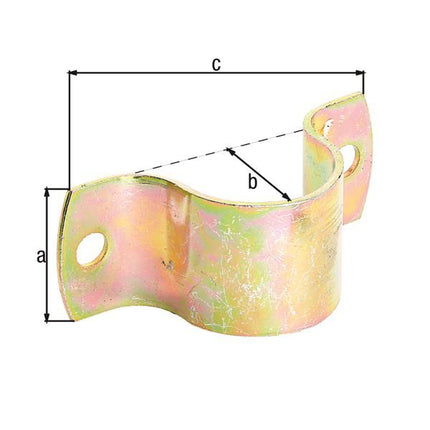 GAH Alberts pipe clamp ( 8001619573 ) L104xW40xH39.5mmsteel for pipes 42.4 mm 1 2/3"