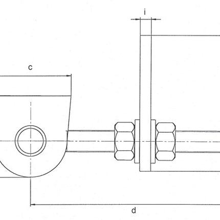 GAH Alberts Paumelle de porte réglable ( 3000255578 ) 190x33x80x150x34x65x22x10mm