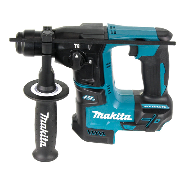 Taladro percutor a batería Makita DHR 171 SY1X3 18 V 1,2 J SDS-Plus Brushless + 1x batería 1,5 Ah + cargador + juego de accesorios de 65 piezas + maletín