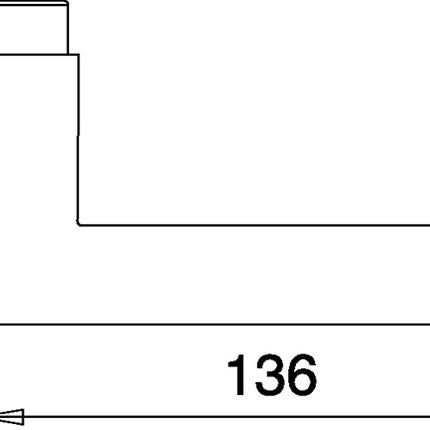 Para uchwytów dźwigniowych EDI 108 H ( 3000261386 ) stal nierdzewna F00 kwadrat 10 mm