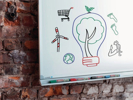 Zestaw markerów do tablic Edding 28 EcoLine ( 9000487994 ) czarny/czerwony/niebieski/zielony