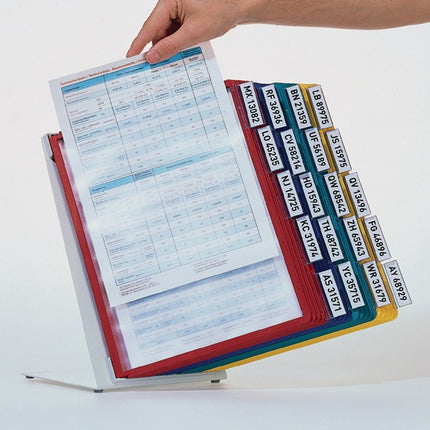 Durable table stand ( 9000492496 ) sheet steel light grey, RAL 7035 with profile frame