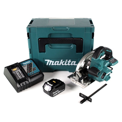 Makita DHS 660 RG1J Akku Handkreissaege 18V 165 mm im Makpac 1x 6 0Ah Akku Ladegeraet 1 - toolbrothers