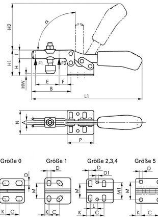 Tendeur horizontal AMF n° 6830 ( 4000833508 ) taille 2