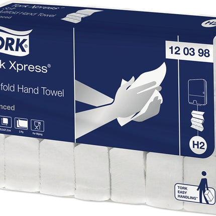 TORK Toalla de mano Tork Xpress(R) 120398 ( 9000474208 ) 2 capas, calidad avanzada blanca apta para 9000 474 202