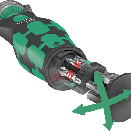 Wera Steckschlüsselsatz 8009 Zyklop Pocket Set 3 ( 8002931221 ) 27-teilig 3/8″ + 1/4 ″