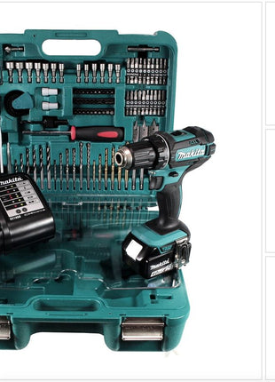 Makita DDF 482 SMTK Akku Bohrschrauber 18 V 62Nm + 1x Akku 4,0Ah + Ladegerät + Koffer mit 101tlg. Zubehörset - Toolbrothers