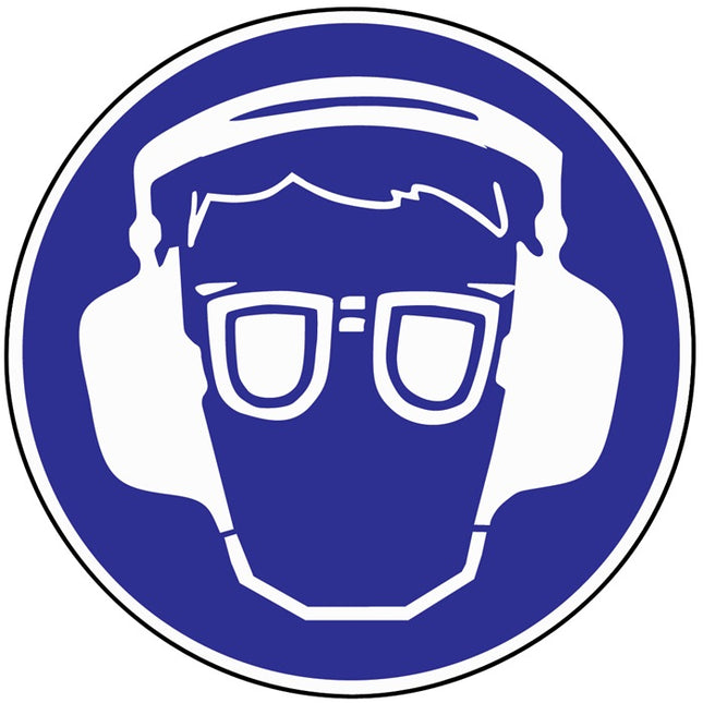 Mandatory sign ( 3000277512 ) Use hearing/eye protection