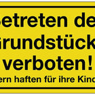 Sign ( 3000277178 ) No trespassing on property Plastic