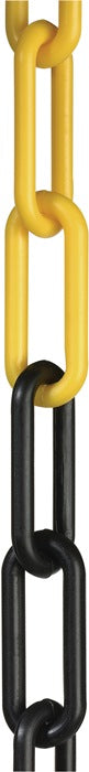 Barrier chain ( 1000131200 ) plastic yellow/black 6 mm