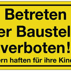 Sign ( 3000277310 ) No entry to the construction site Plastic