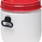 Weithalsfass ( 9000450111 ) 26 l weiß mit rotem Deckel Einfüllöffnung-Ø 296 mm