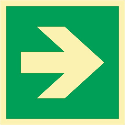 Rettungszeichen DIN EN ISO 7010 ( 9000477434 ) L148xB148 mm Folie