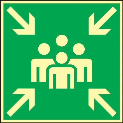 Rettungszeichen BGV A8 ( 3000277470 ) L148xB148 mm Kunststoff