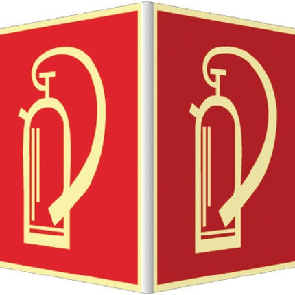 Angled sign ( 3000277614 ) L148xW148 mm blank white plastic