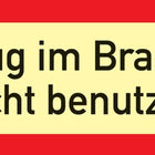 Fire protection sign DIN 4066 ( 3000277596 ) L297xW105 mm Foil