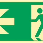 Señal de escape DIN EN ISO 7010 ( 9000477437 ) L297xA148 mm plástico