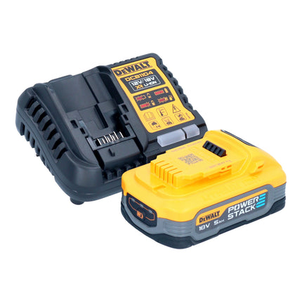 Akumulatorowa wiertarko-wkrętarka DeWalt DCD 800 H1 18 V 90 Nm bezszczotkowa + 1x akumulator Powerstack 5,0 Ah + ładowarka