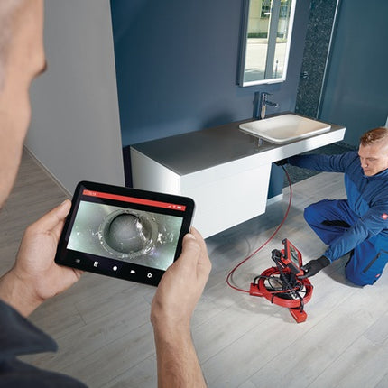 Kamera inspekcyjna Rothenberger ROCAM mini HD-Module 25/22 HD - Zestaw AMP ( 8002983667 ) Głowica kamery Ø 25 mm 18 V 0 - 110 mm